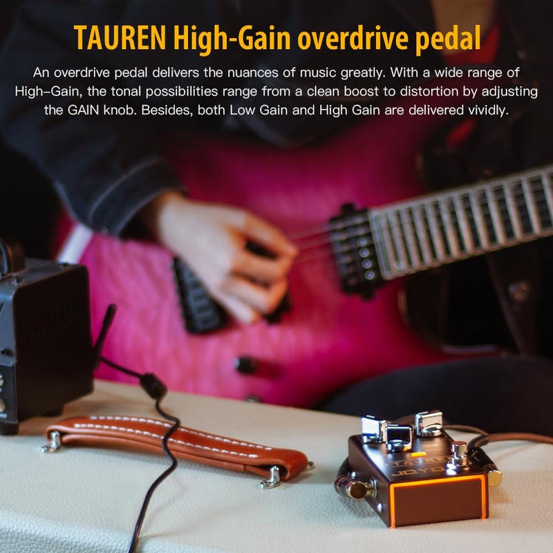 JOYO Overdrive Distortion Pedal R Series High Gain OD Clean Boost to Dist for Electric Guitar Effect (Tauren R-01) - Image 2